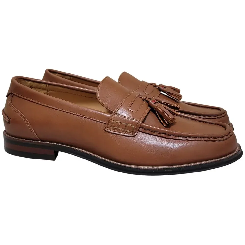 Tommy Hilfiger Men Sosmo Slip On Tassel Penny Loafers Size US 8.5M Med Brown